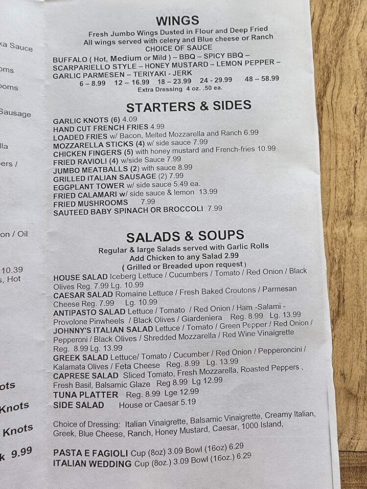 Johnny Pies Pizzeria - Coconut Creek, FL menu_pic