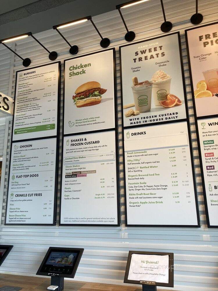 Shake Shack - Marina del Rey, CA menu_pic