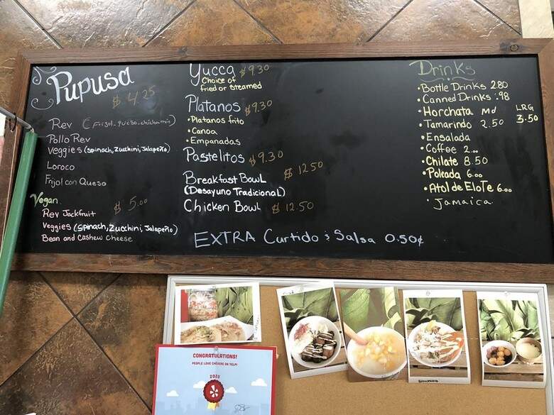 Chevere - Sacramento, CA menu_pic