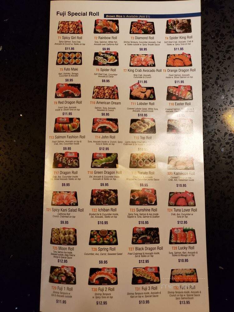 Fuji Seoul - Merrick, NY menu_pic