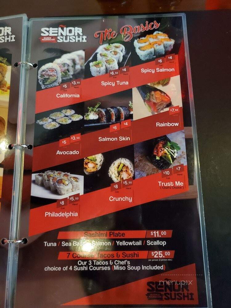 Senor Sushi - Pomona, CA menu_pic