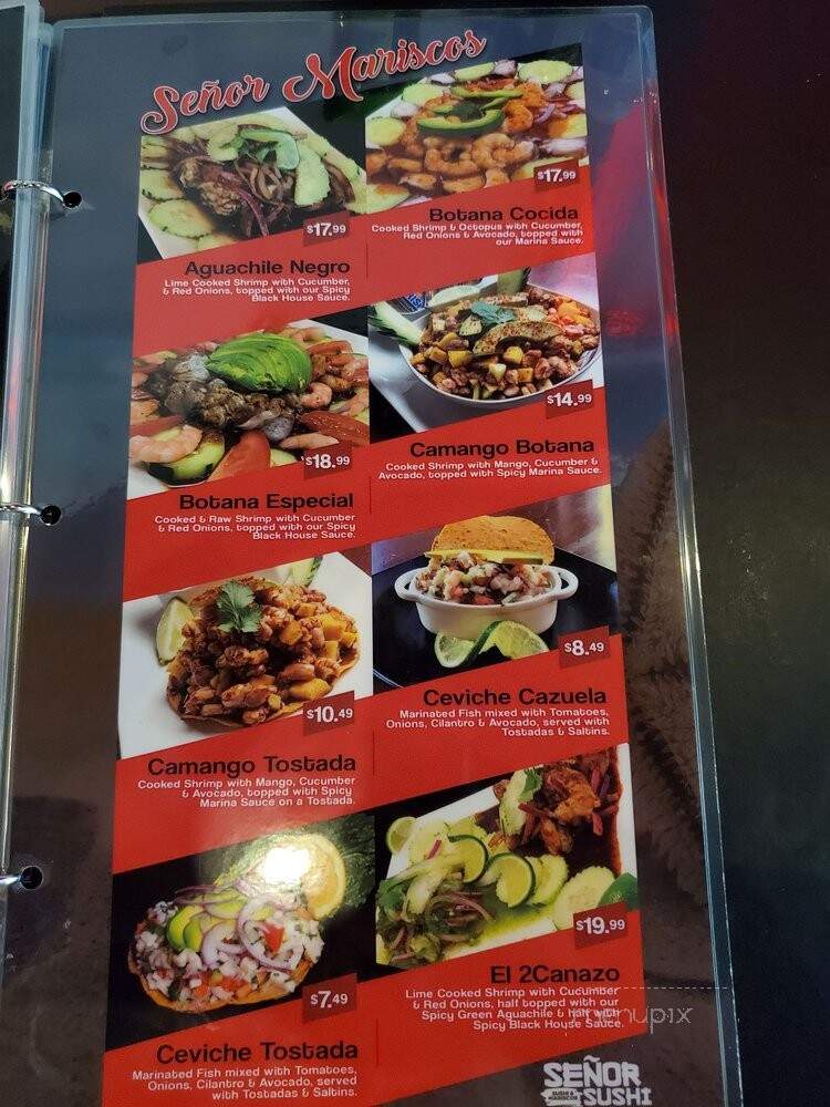 Senor Sushi - Pomona, CA menu_pic
