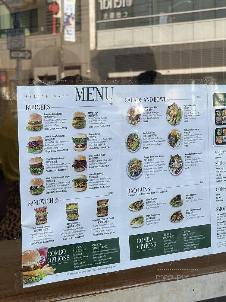 Spring Cafe - New York, NY menu_pic