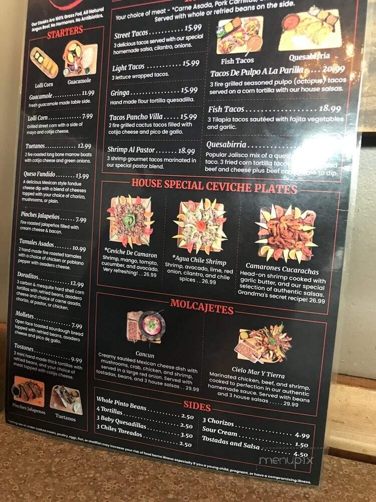 Ta'Carbon Steakhouse - Port Orchard, WA menu_pic