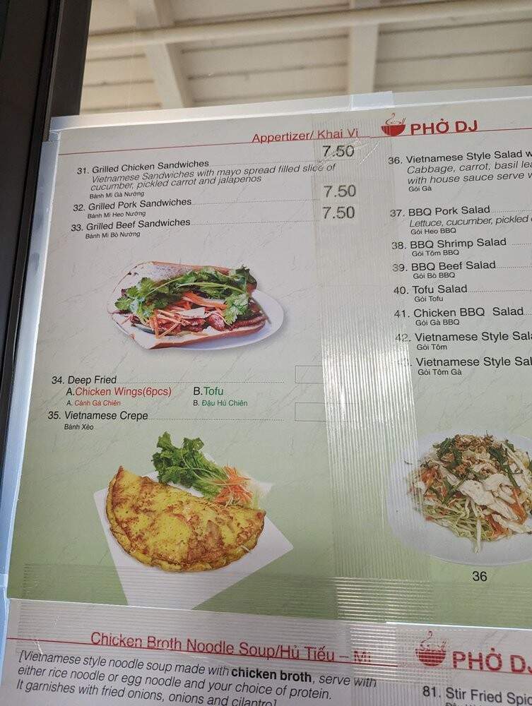 Pho DJ - Riverside, CA menu_pic
