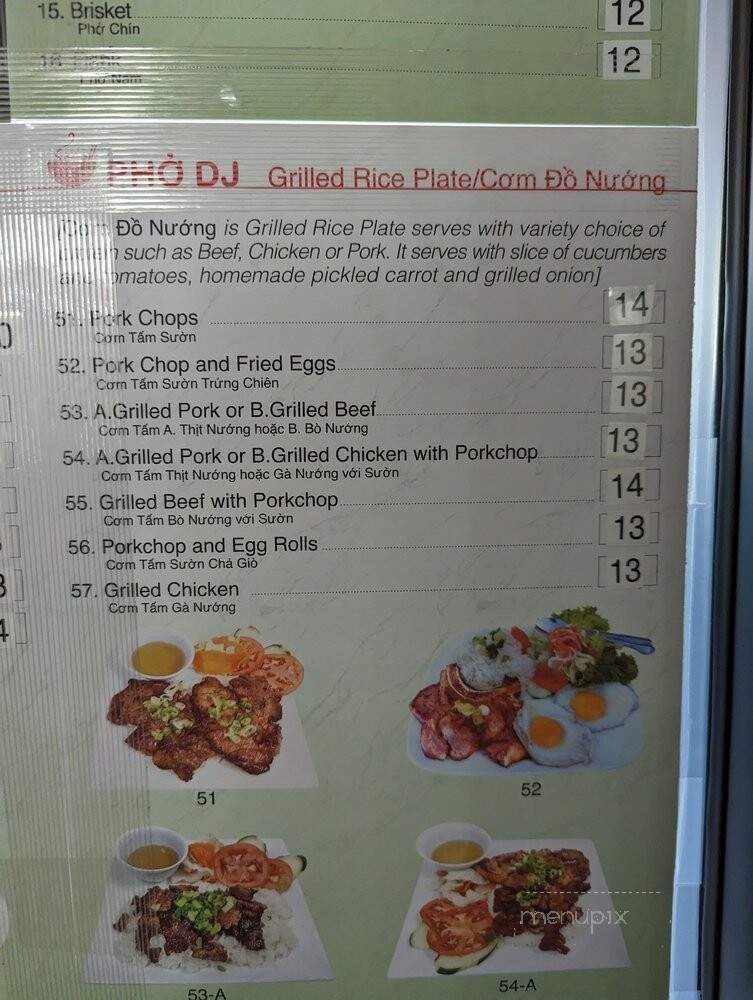 Pho DJ - Riverside, CA menu_pic