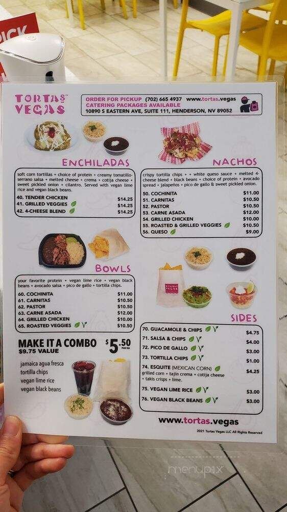 Tortas Vegas - Henderson, NV menu_pic