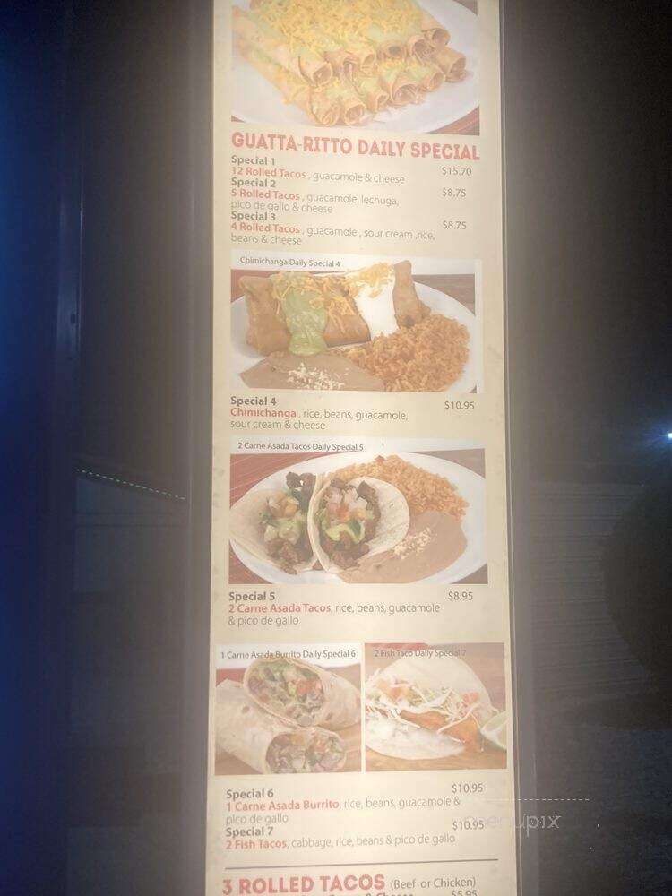 Guatta-Ritto - Grand Prairie, TX menu_pic