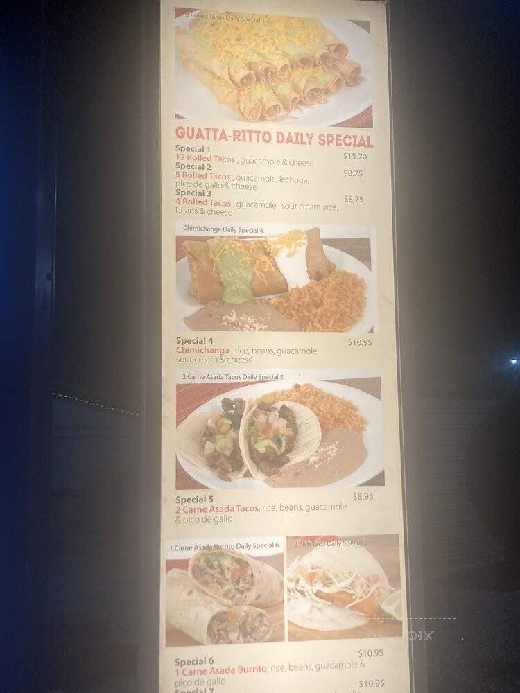 Guatta-Ritto - Grand Prairie, TX menu_pic