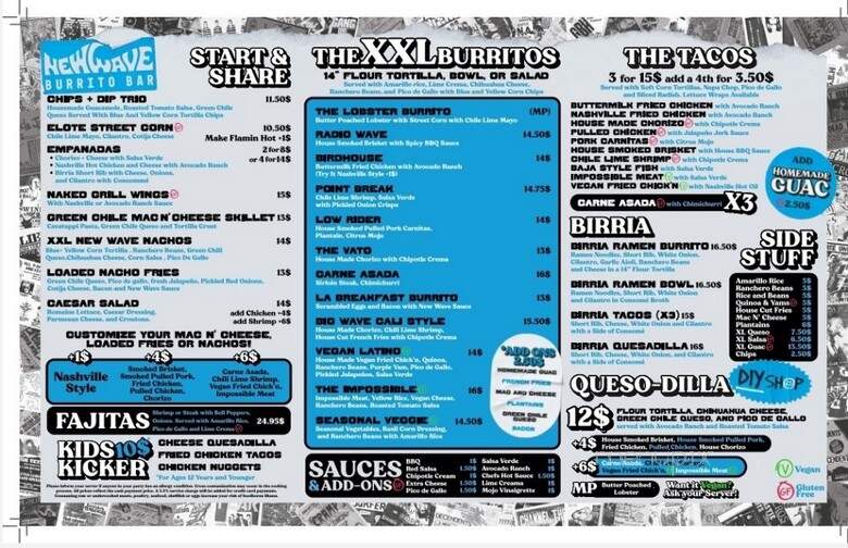 New Wave Burrito Bar - Huntington, NY menu_pic