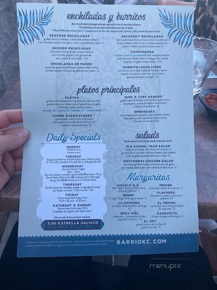 Red Bridge Barrio - Kansas City, MO menu_pic