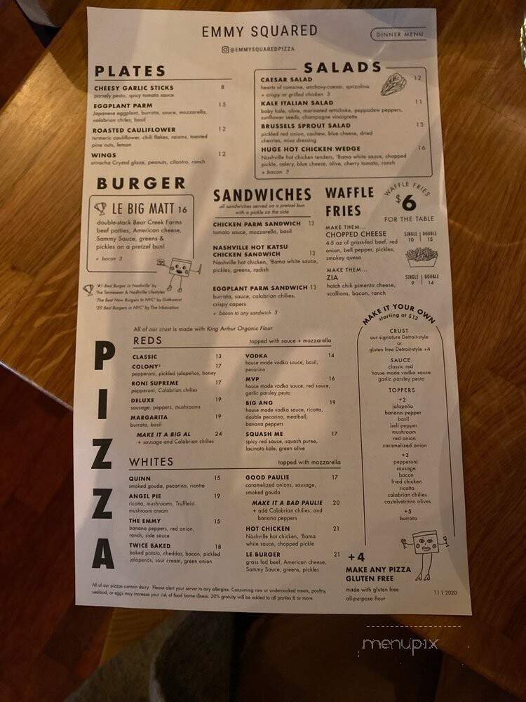 Emmy Squared - Nashville, TN menu_pic