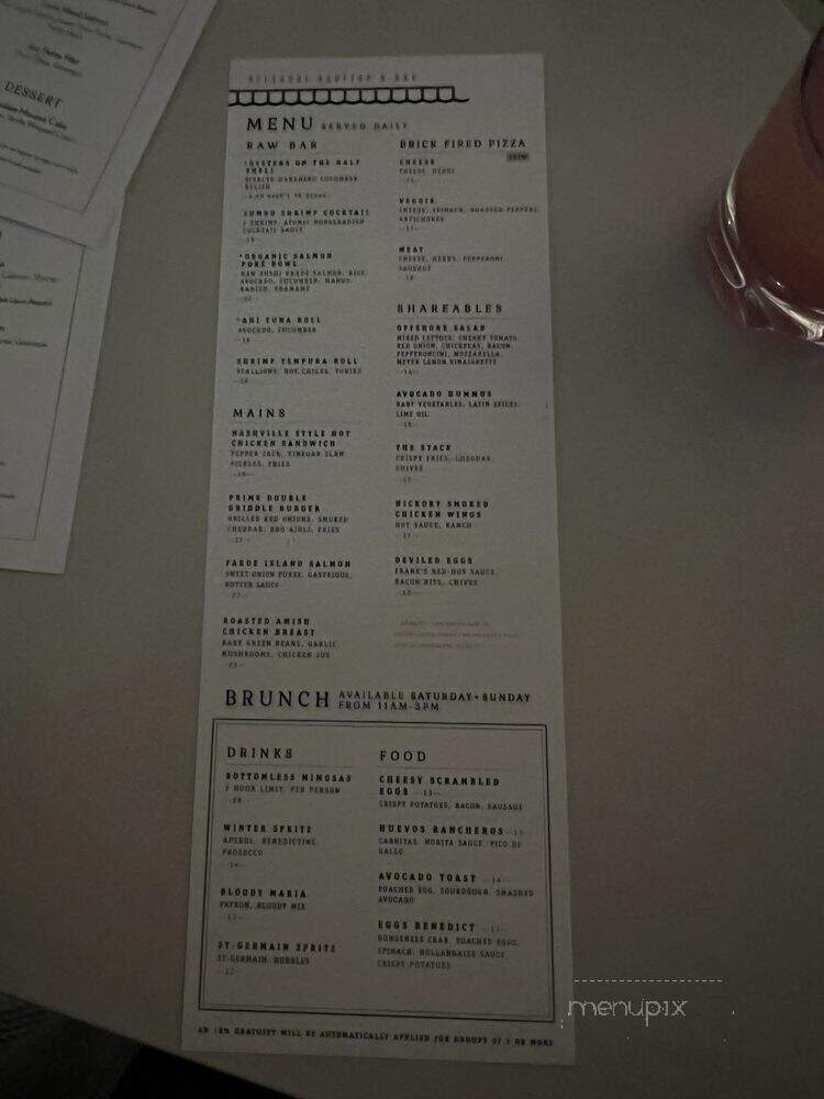 Offshore - Chicago, IL menu_pic