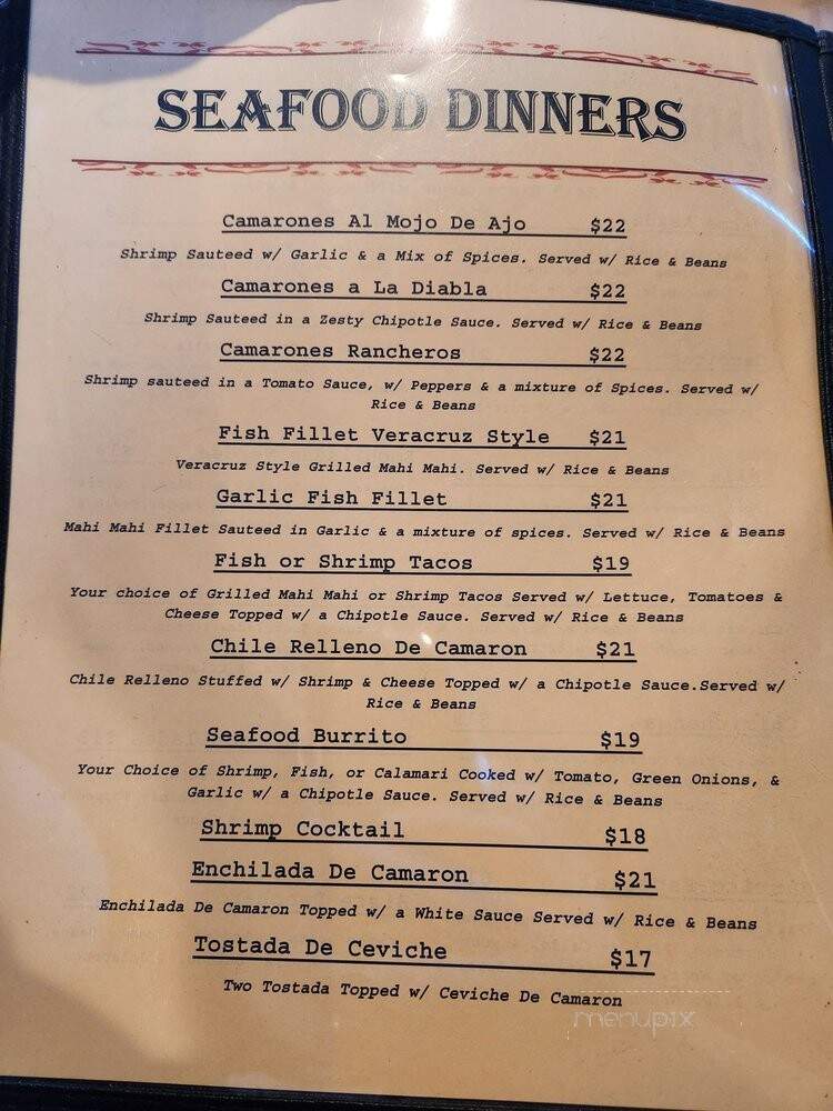 Old Mexico Bar & Grill - Livermore, CA menu_pic