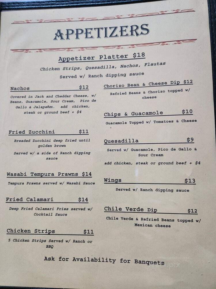 Old Mexico Bar & Grill - Livermore, CA menu_pic