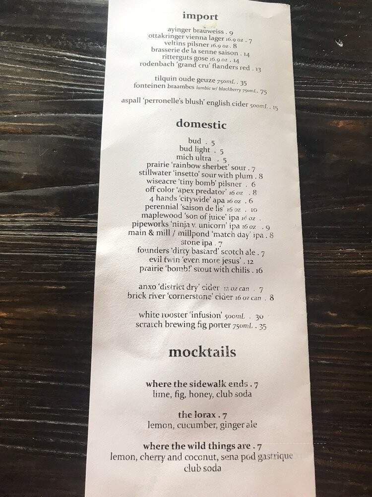 The Bellwether - St. Louis, MO menu_pic