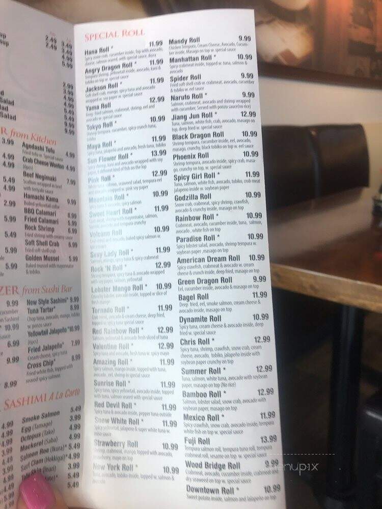 Hana Sushi Hibachi Poke Bowl - Jackson, TN menu_pic