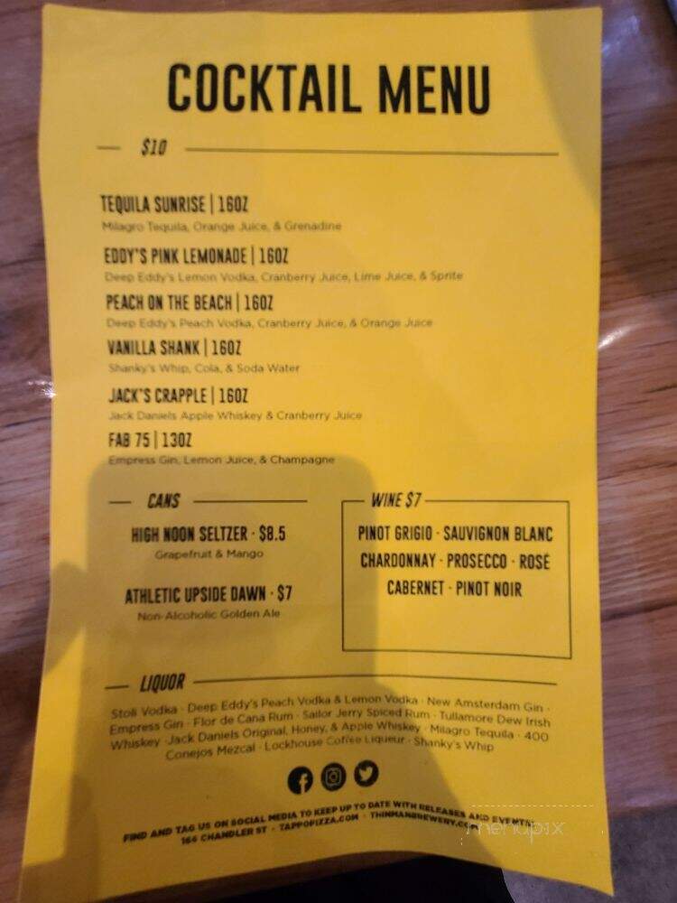 Tappo Wood Fired Pizza - Buffalo, NY menu_pic