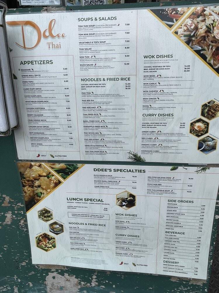 Ddee Thai - Astoria, NY menu_pic
