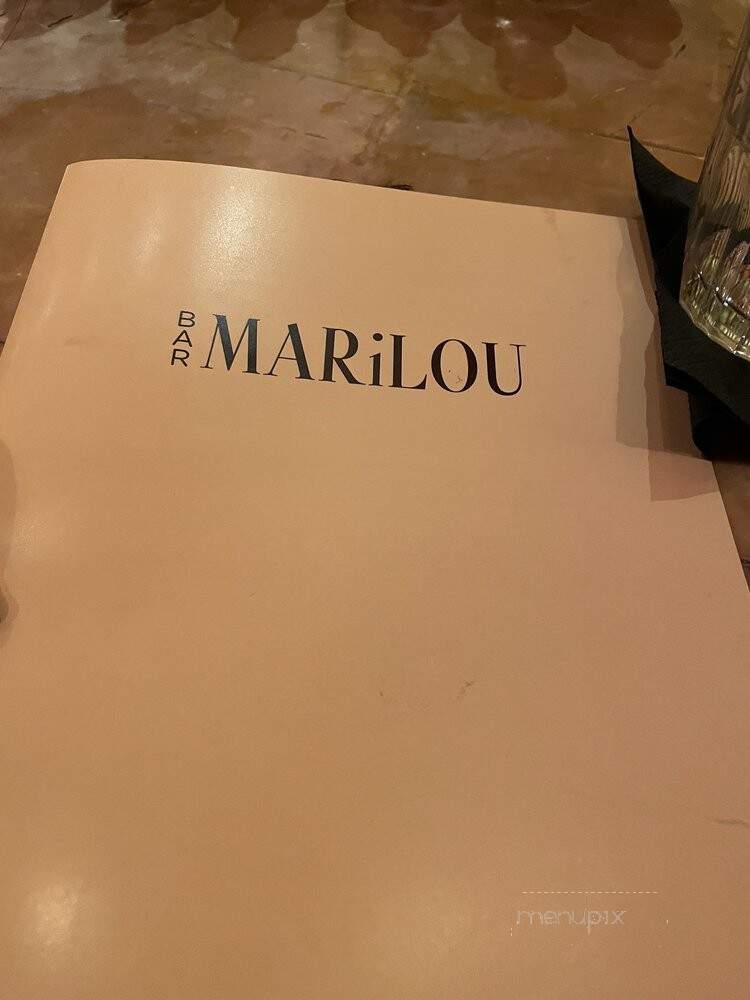 Bar Marilou - New Orleans, LA menu_pic