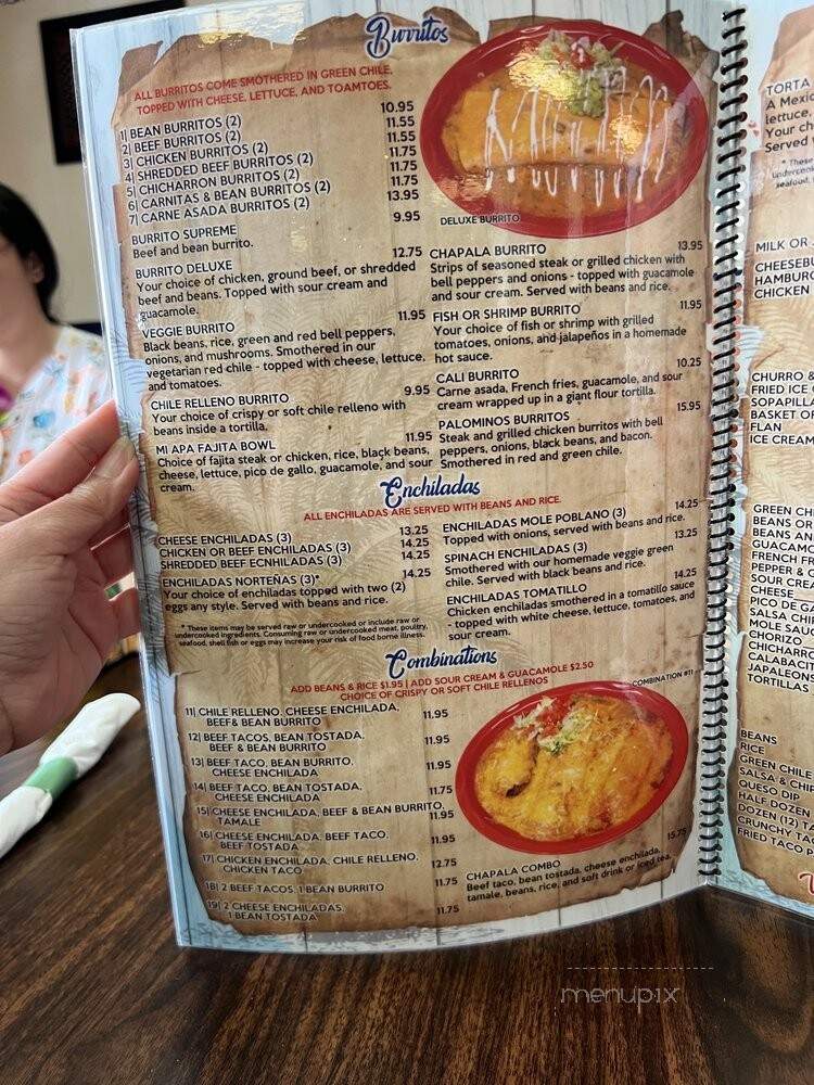 Chapala Mexican Restaurant - Lakewood, CO menu_pic