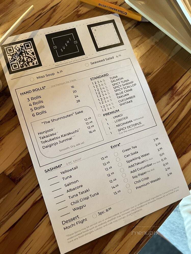 Park Hill Sushi - Denver, CO menu_pic