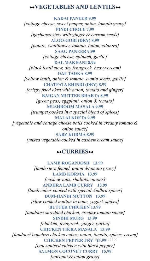 Bon AppeTikka - San Francisco, CA menu_pic