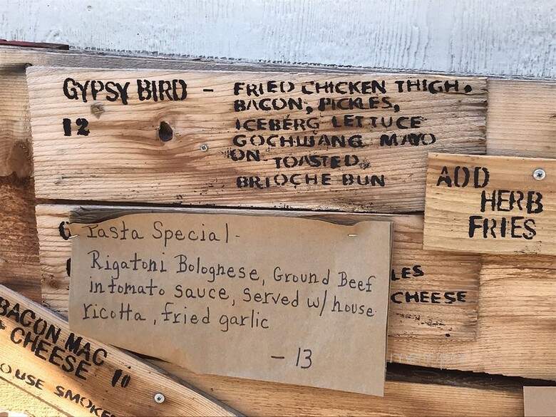 Gypsy Pie Cart - Portland, OR menu_pic