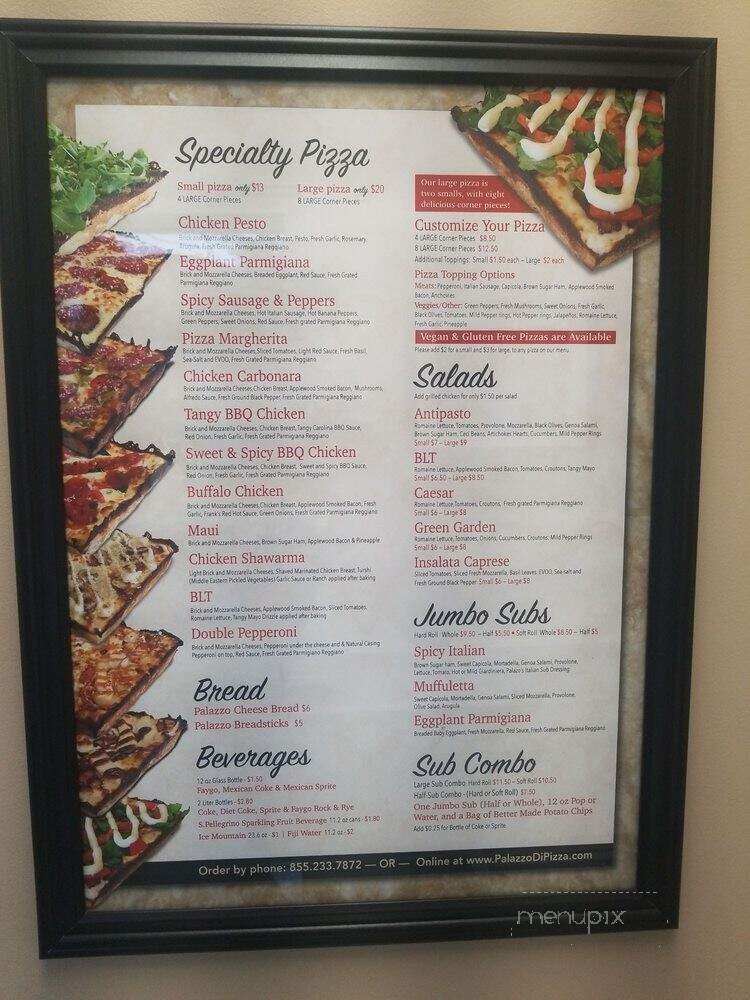Palazzo Di Pizza - Royal Oak, MI menu_pic