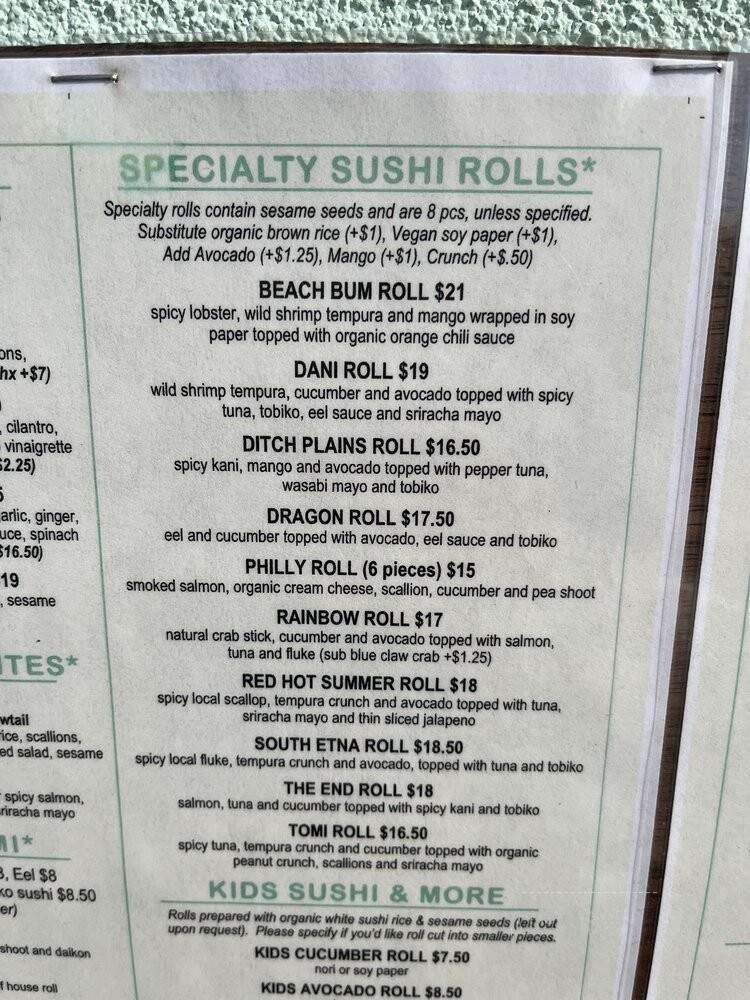Naturally Good Sushi - Montauk, NY
