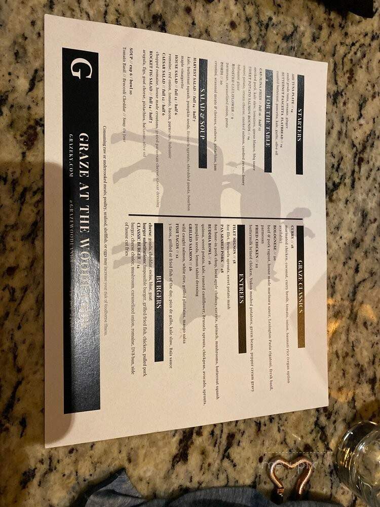 Graze - Lexington, KY menu_pic