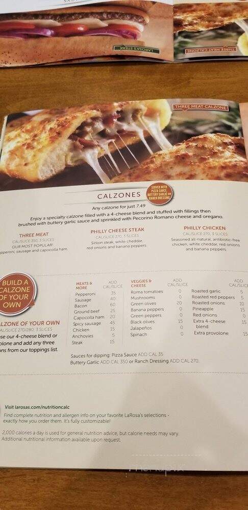 LaRosa's Lexington - Lexington, KY menu_pic