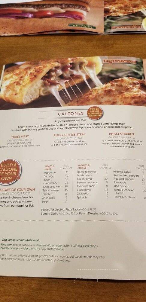 LaRosa's Lexington - Lexington, KY menu_pic