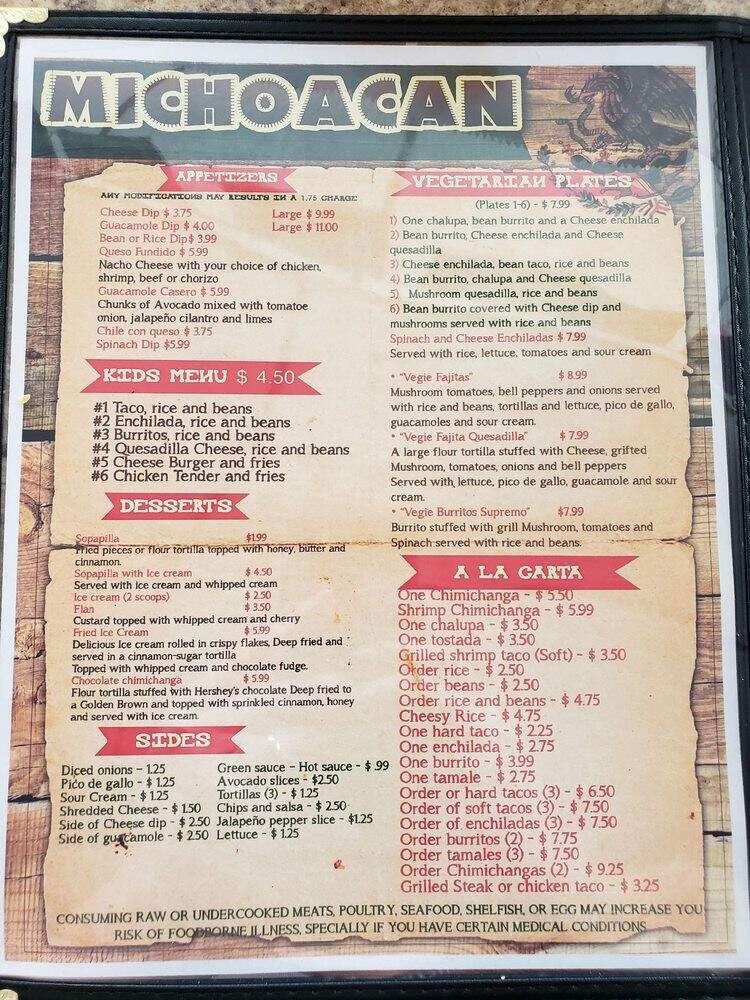 Los Hermanos Mexican Grill - Clarksville, TN menu_pic