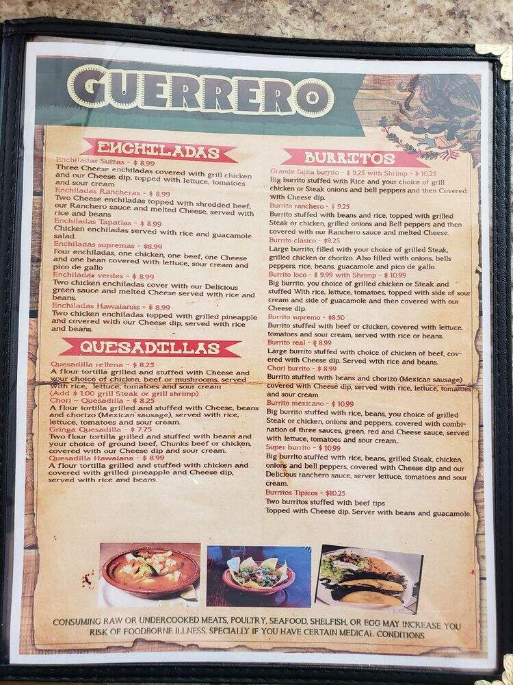 Los Hermanos Mexican Grill - Clarksville, TN menu_pic