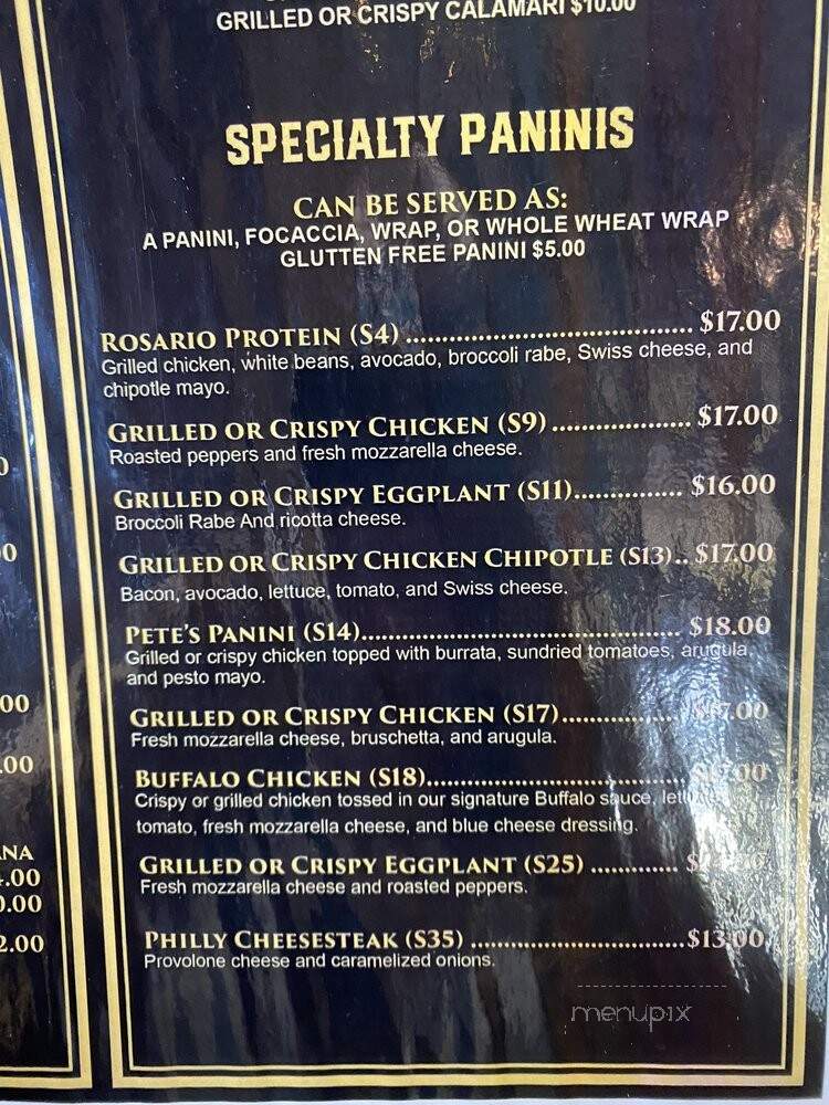 Panini Grill - Freehold, NJ menu_pic
