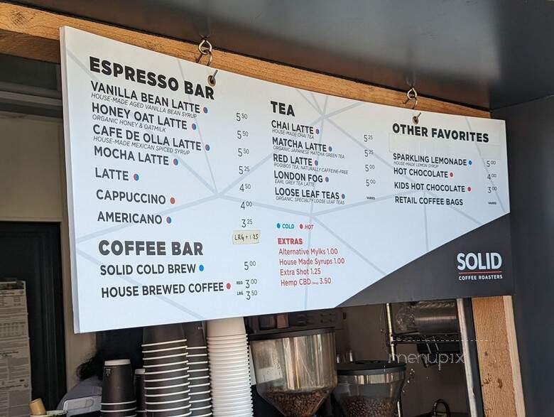 Solid Coffee - Bellflower, CA menu_pic