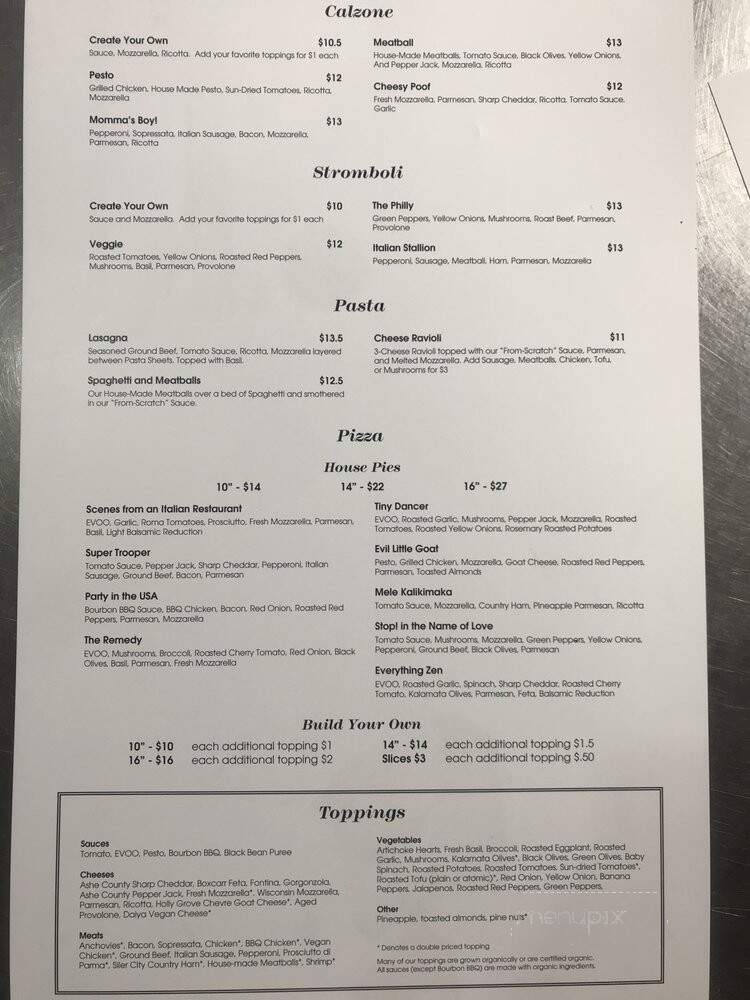 Peabody Pizza - Durham, NC menu_pic
