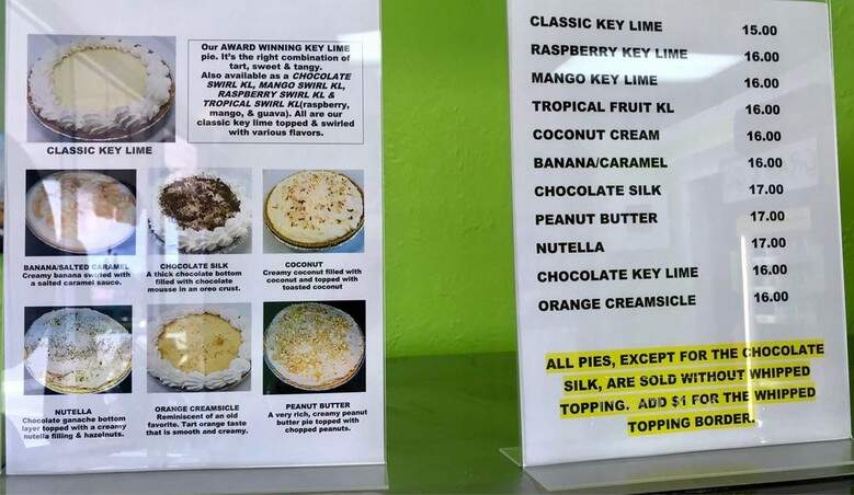 The Caribbean Pie - Sarasota, FL menu_pic