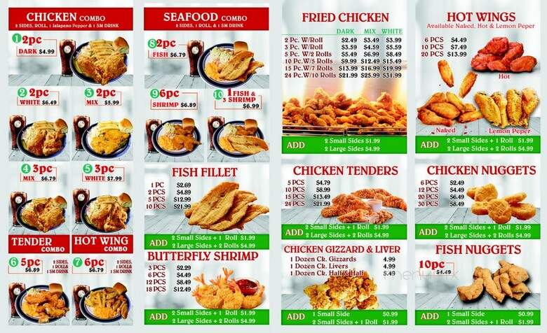 Mama's Chicken & Seafood - Tucker, GA menu_pic