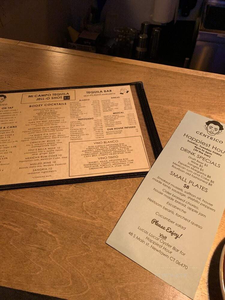 Centrico Taqueria and Tequila Bar - Bethel, CT menu_pic