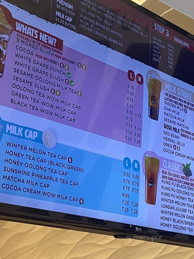 Kung Fu Tea - Manassas, VA menu_pic