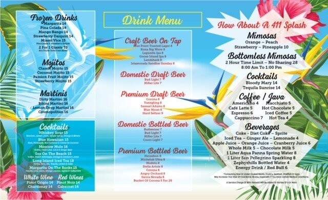 411 South Bar & Grill - Fort Lauderdale, FL menu_pic