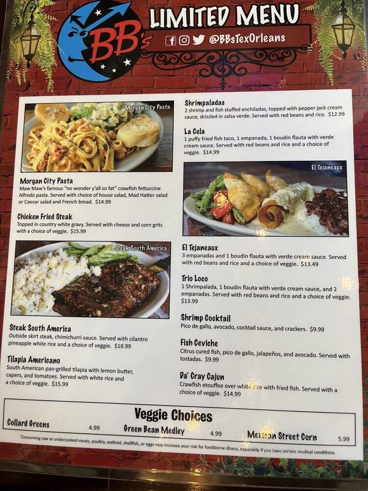 BB's Tex-Orleans - Webster, TX menu_pic