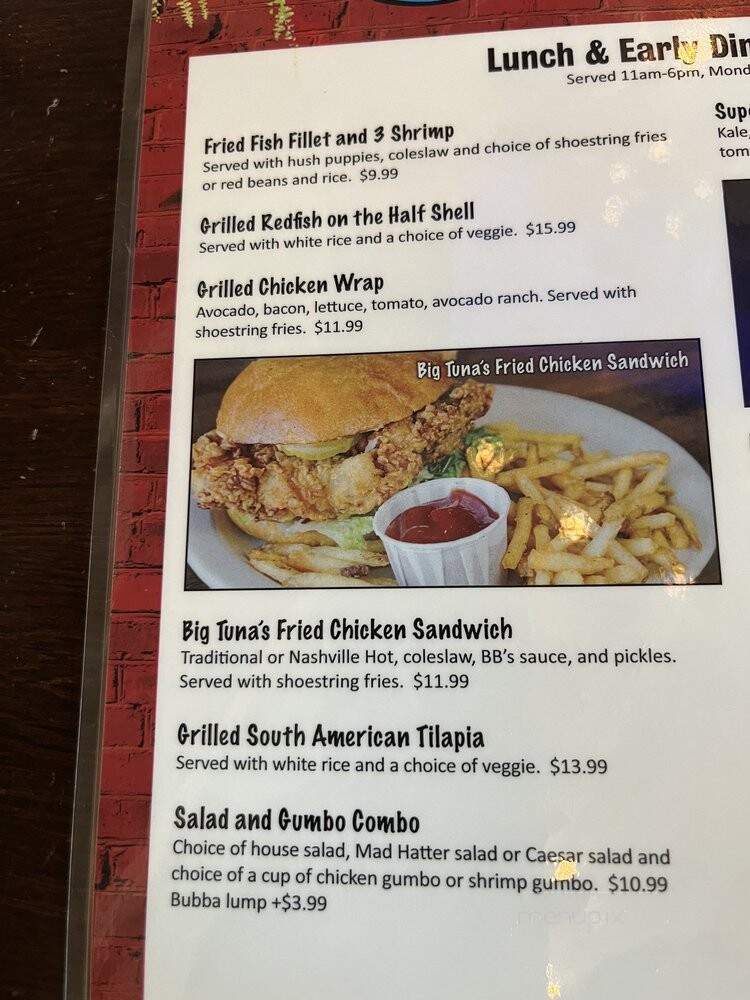 BB's Tex-Orleans - Webster, TX menu_pic
