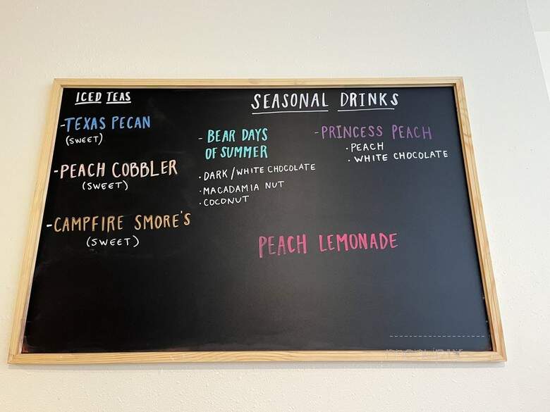 Bear Cave Coffee - Mesquite, TX menu_pic