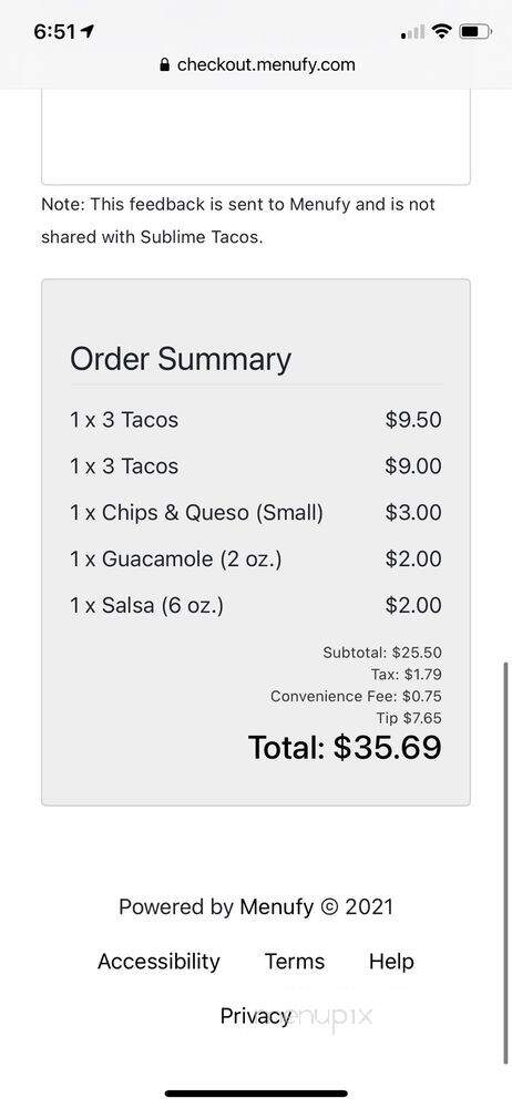 Cilantro Tacos - Gainesville, FL menu_pic
