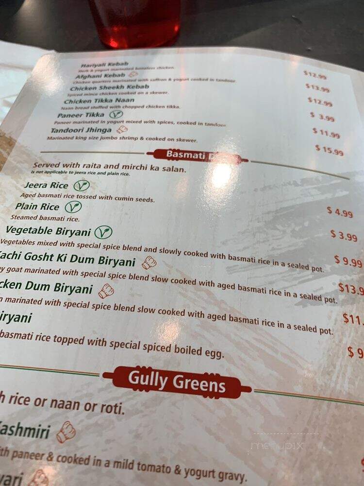 Gully Point - Frisco, TX menu_pic