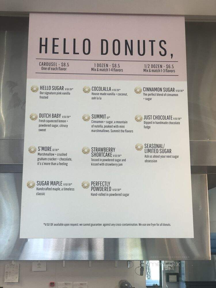 Hello Sugar - Spokane, WA menu_pic