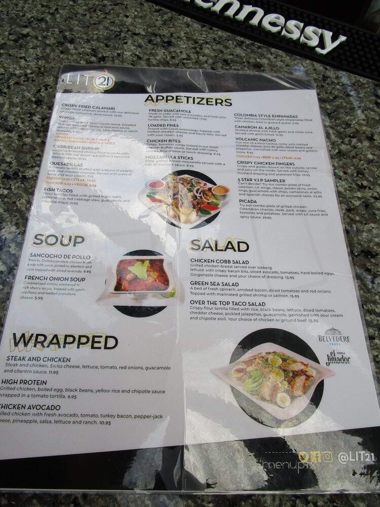 Lit 21 - Newark, NJ menu_pic